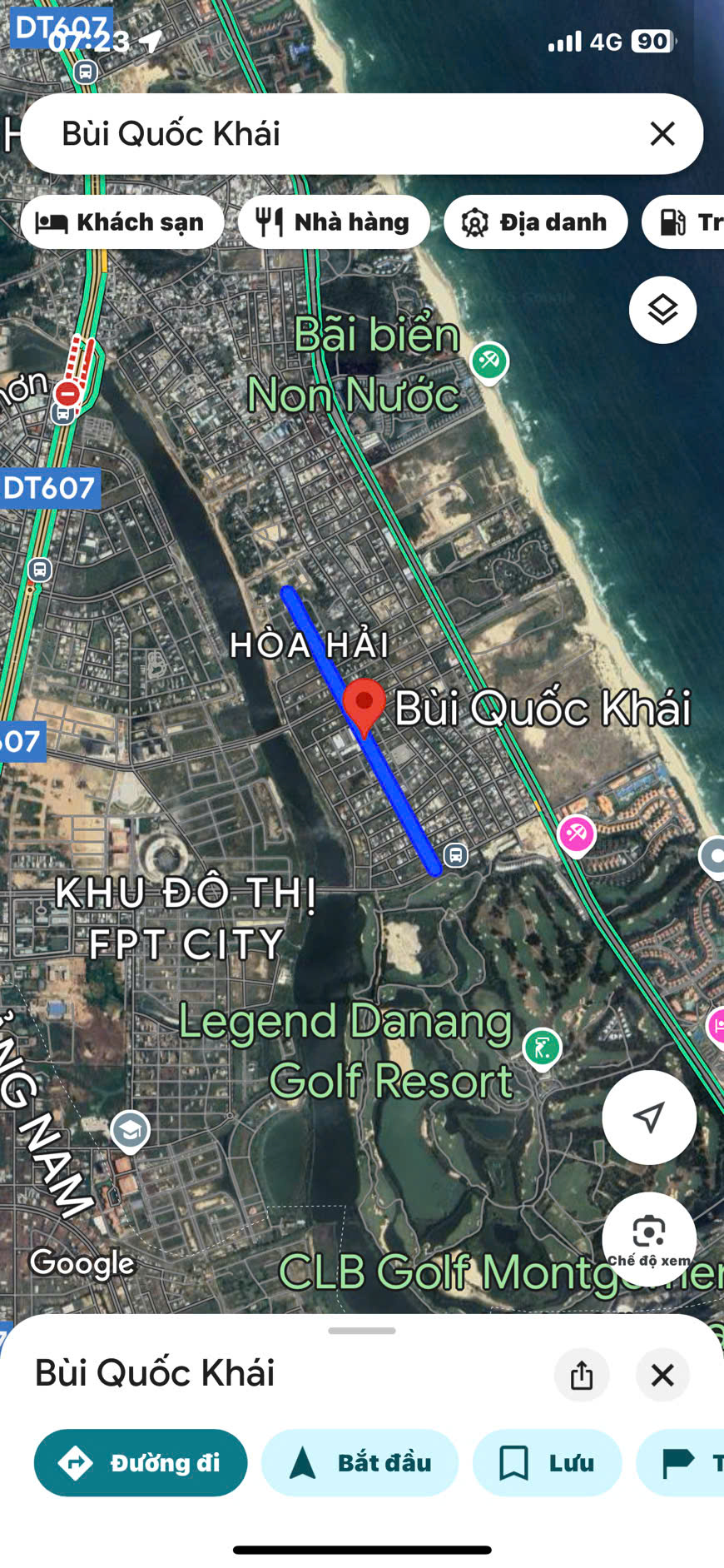 Cần chuyển nhượng Lô góc Bùi Quốc Khái , - DT 158m2 - gần sông, gần biển - Ảnh chính